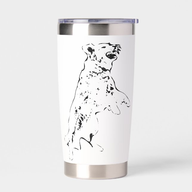 Golden Leap in Autumn Air Insulated Tumbler (Left)
