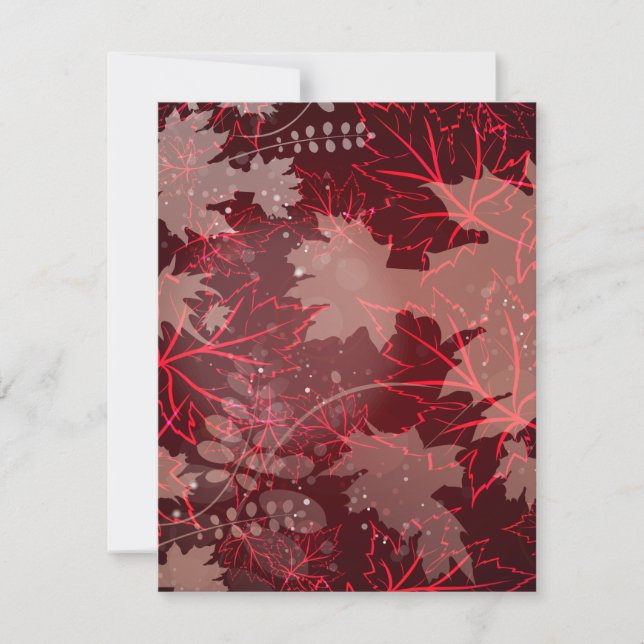 Golden Leaves 1 Note Card (Front)