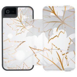 Golden Leaves 3 iPhone SE/5/5s Wallet Case