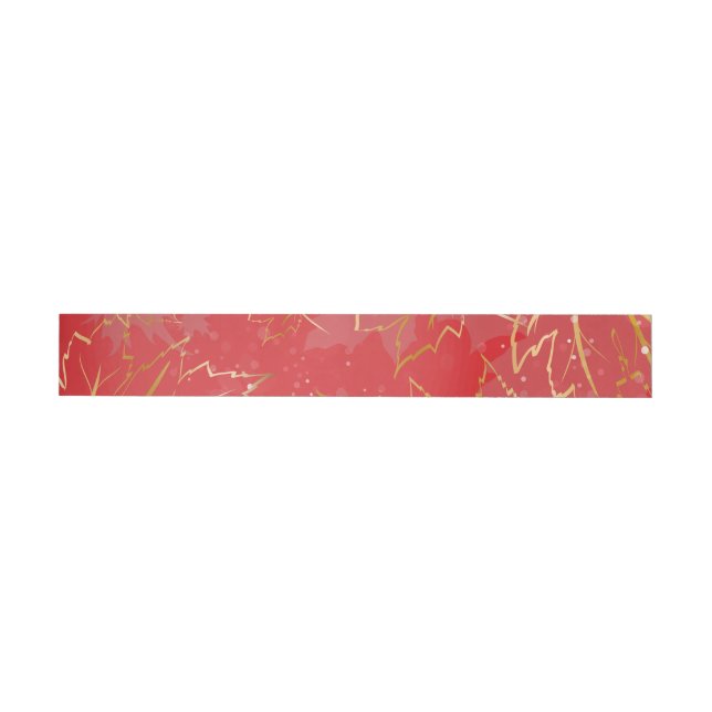 Golden Leaves 6 Wrap Around Label (Individual)