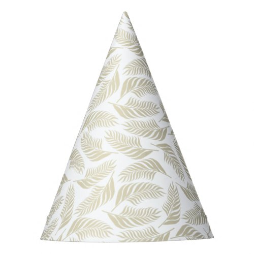 Golden leaves Botany Party Hat