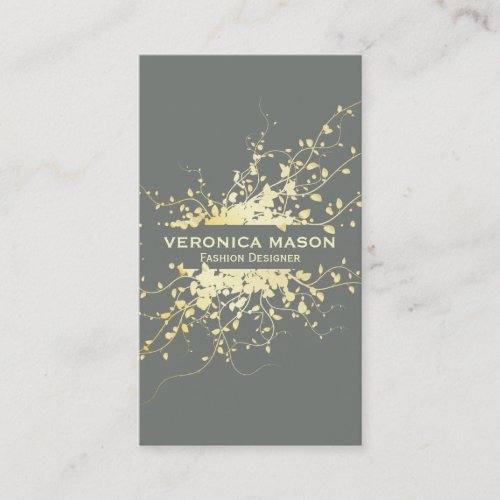 Golden Leaves Business Card