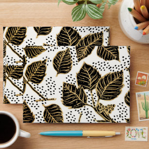 Golden Leaves Envelope