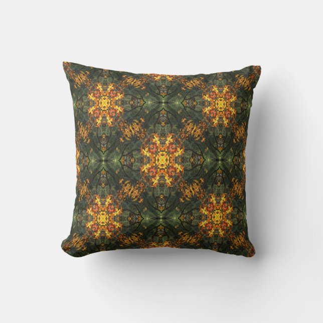 Golden Leaves.... Throw Pillow (Front)