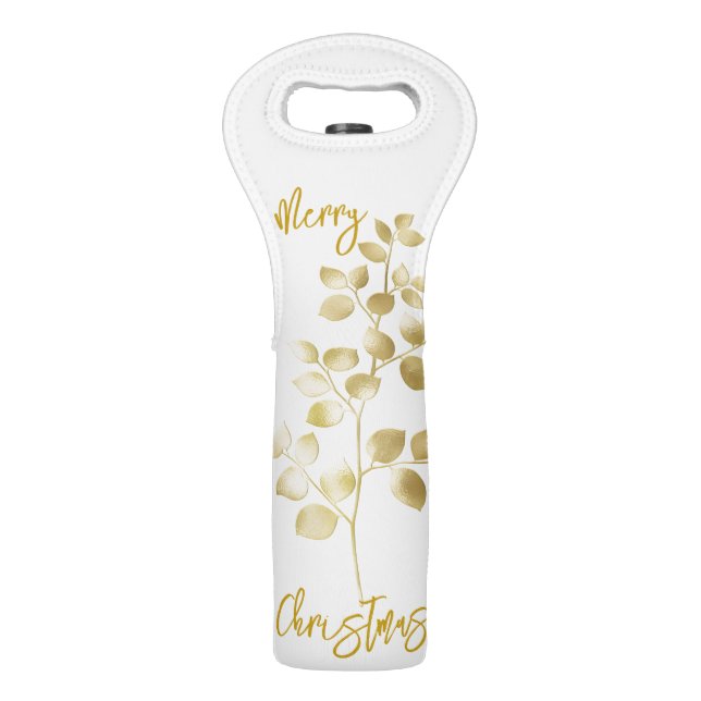 Golden Leaves Wine Tote (Front)