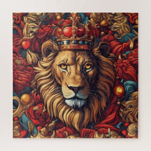 Golden Leon Details C Jigsaw Puzzle