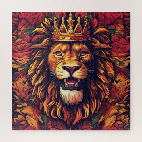 Golden Leon Details C Jigsaw Puzzle