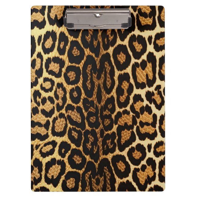Golden Leopard Chic  🐆 Clipboard (Front)