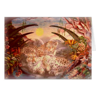golden leopard morning cards
