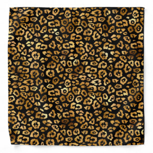 Golden Leopard Pattern Classy and Elegant Bandana