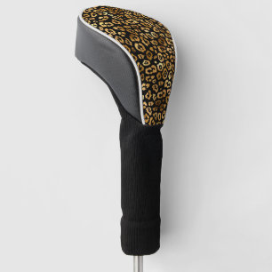 Golden Leopard Pattern Classy and Elegant Golf Head Cover