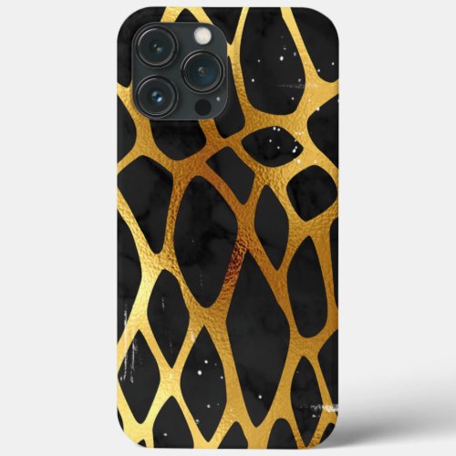 Golden Leopard Print iPhone 13 Pro Max Case