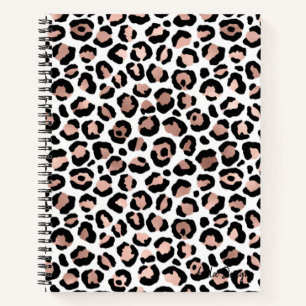Golden Leopard Spiral Notebook
