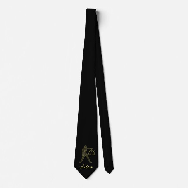 Golden Libra Neck Tie (Front)
