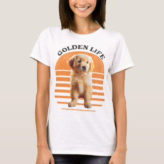 Golden Life: Adorable Golden Puppy T-Shirt