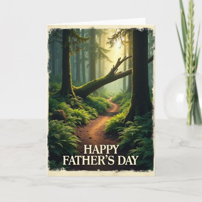 Golden Light Fathers Day Path Card (Front)