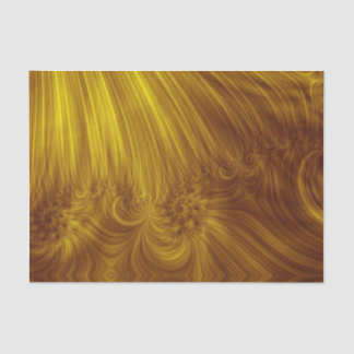 Golden Light Fractal Tissue Paper