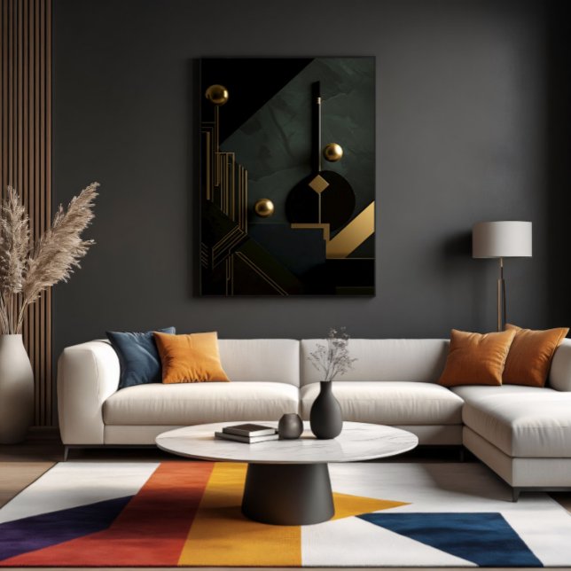 Golden-Light Minimalist Haven Canvas Print (Creator Uploaded)