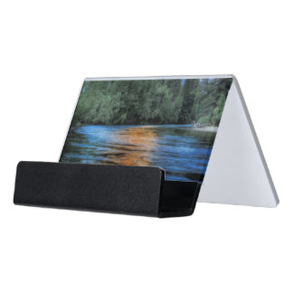 Golden Light on Half Dome Desk Business Card Holder
