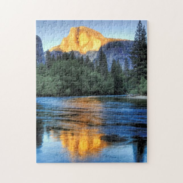 Golden Light on Half Dome Jigsaw Puzzle (Vertical)