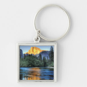 Golden Light on Half Dome Keychain