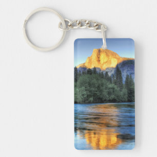 Golden Light on Half Dome Keychain