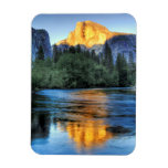 Golden Light On Half Dome Magnet at Zazzle