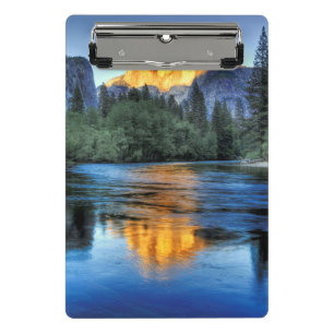 Golden Light on Half Dome Mini Clipboard
