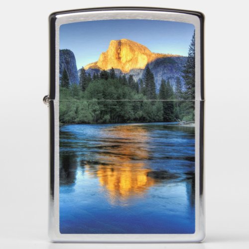 Golden Light on Half Dome Zippo Lighter