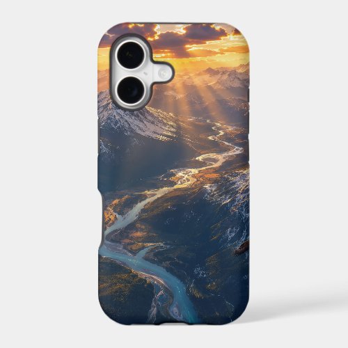 Golden Light Over the Alpine River001 iPhone 17 Case