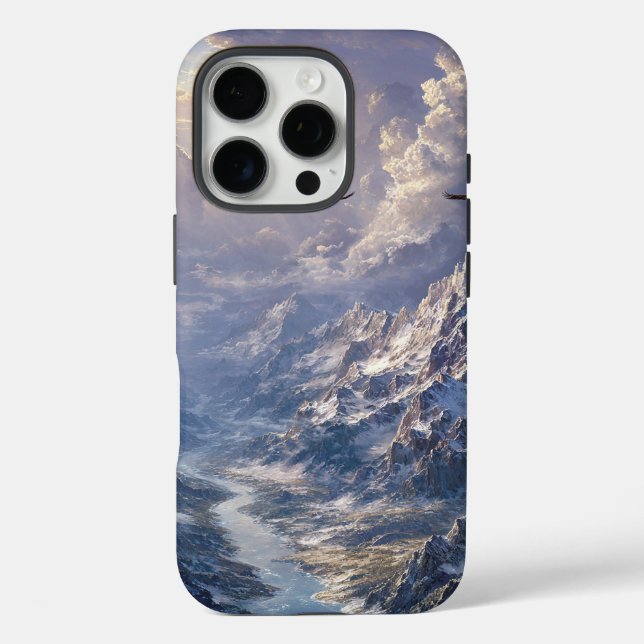 Golden Light Over the Alpine River002 Case-Mate iPhone Case (Back)
