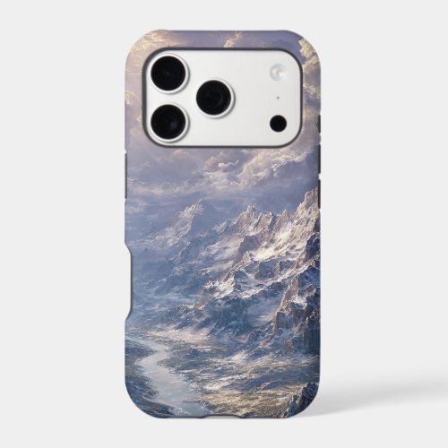 Golden Light Over the Alpine River002 iPhone 17 Pro Case