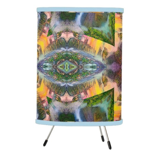 Golden Light Sacred Geometry Kaleidoscope Lamp (Right)