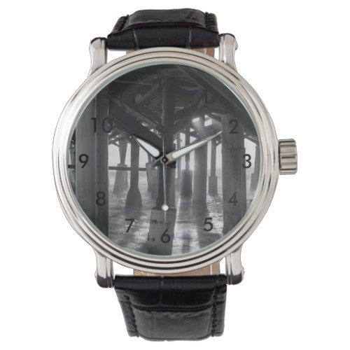 Golden Light Shines Through Grayscale Watch