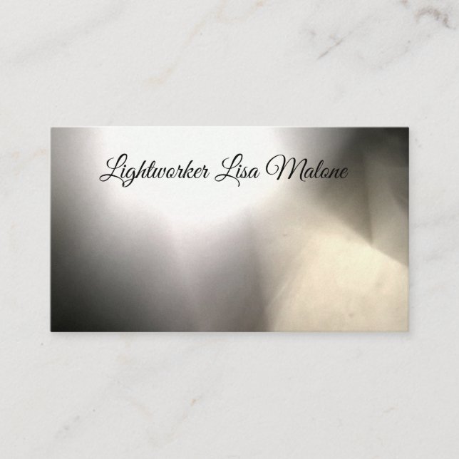 Golden light swirl mystical vision business cards (Front)
