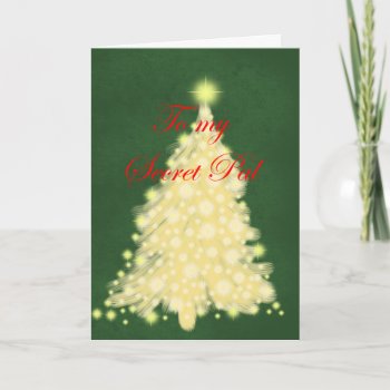Golden Lighted Tree Holiday Card by ArdieAnn at Zazzle