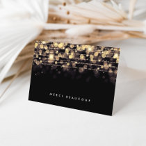 Golden Lights | Merci Beaucoup Thank You Card