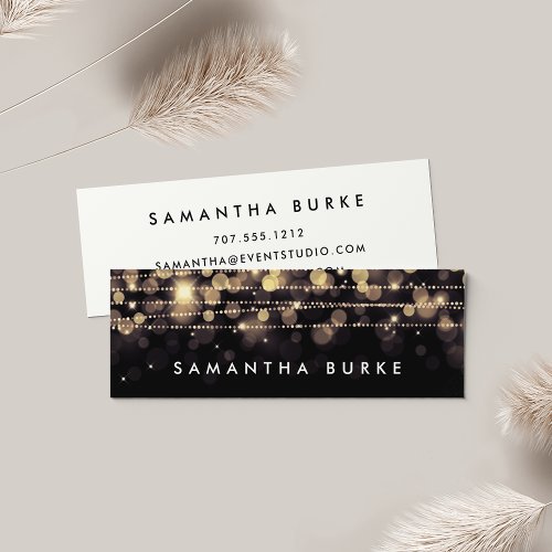 Golden Lights Mini Business Card