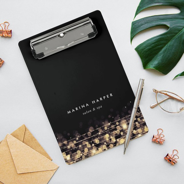 Golden Lights Personalized Mini Clipboard (Creator Uploaded)