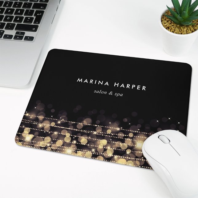 Golden Lights Personalized Mouse Pad (Creator Uploaded)