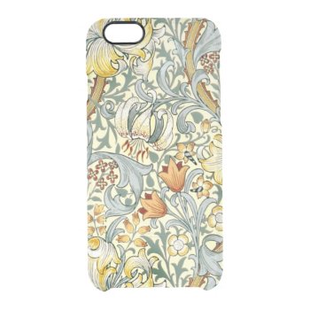 Golden Lilies Iphone 6/6s Clear Case by grandjatte at Zazzle
