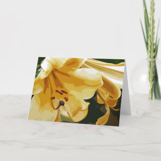 Golden Lillies Card