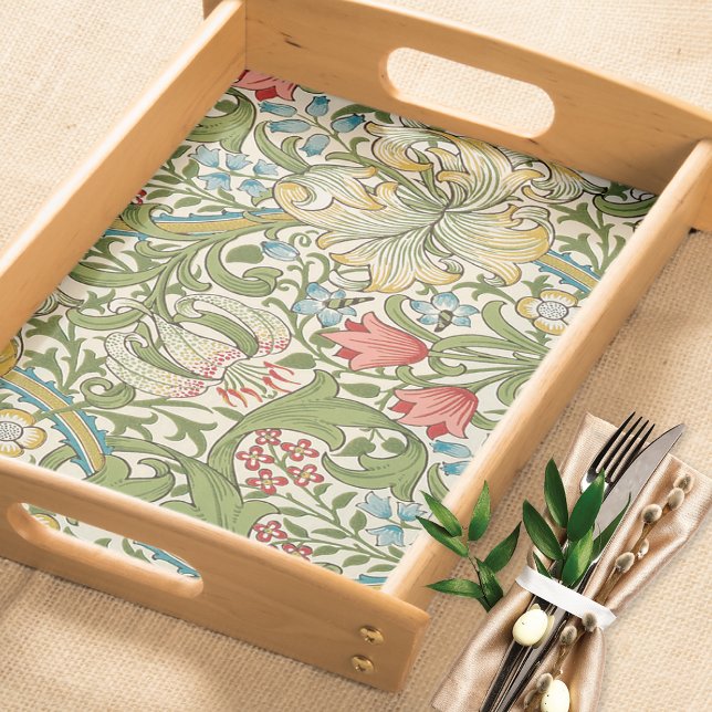 Golden Lily by William Morris Serving Tray (Creator Uploaded)