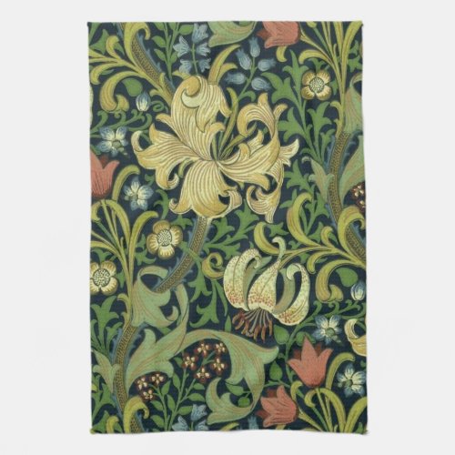 Golden Lily Kitchen Towel