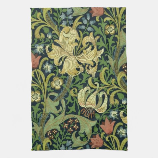 Golden Lily Kitchen Towel (Vertical)