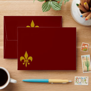 Golden Lily - luxury royal 1 + your text Envelope