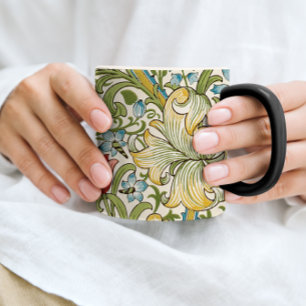 Golden Lily Wildflowers William Morris Color Morph Mug