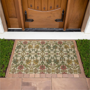 Golden Lily Wildflowers William Morris Doormat