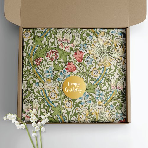 Golden Lily Wildflowers William Morris Tissue Paper