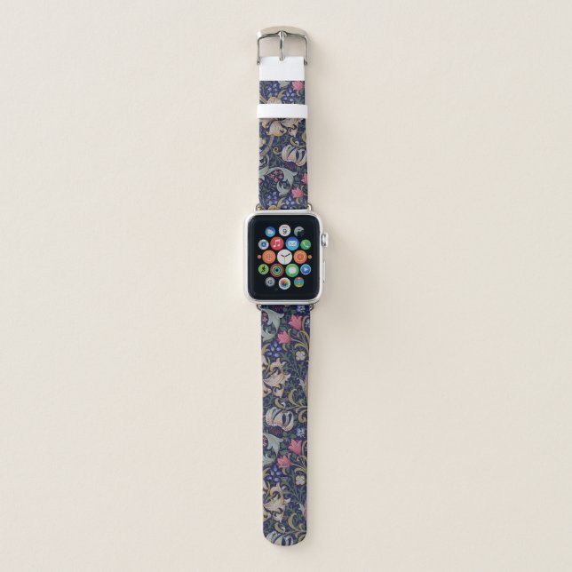 Golden Lily, William Morris Apple Watch Band (Front)